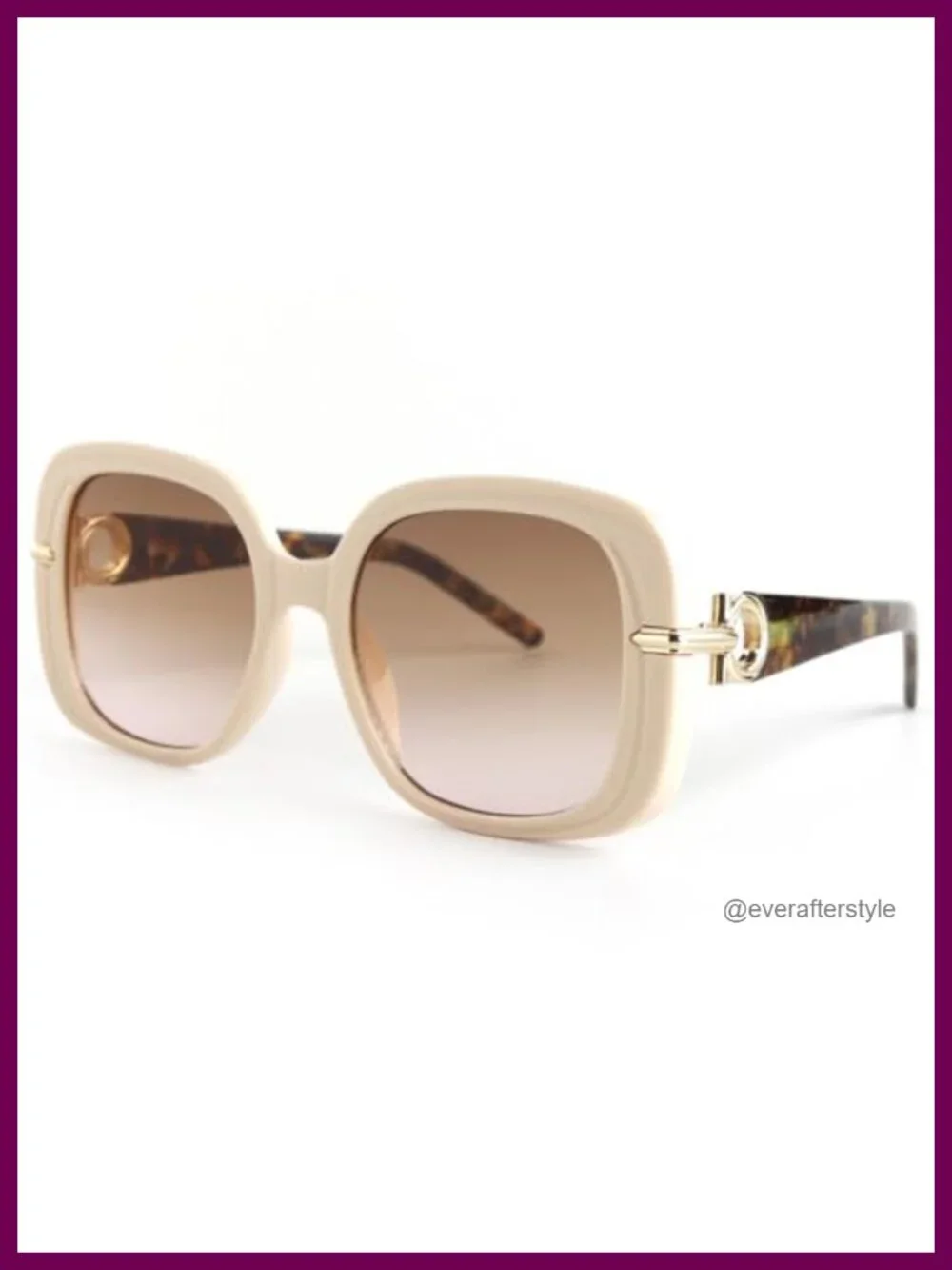 Oversized Square Sunglasses UV400 Thick Frame Unisex